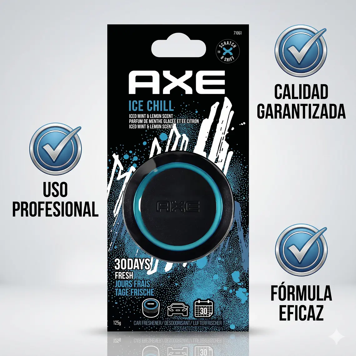 Aromatizante Para Autos Axe Tarro Gel Ice 125gr 6