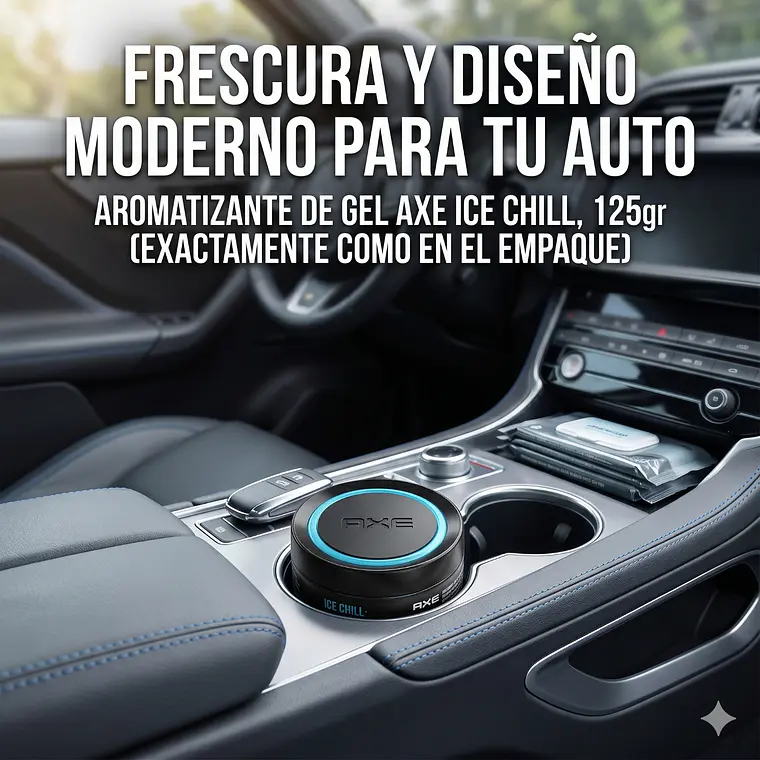 Aromatizante Para Autos Axe Tarro Gel Ice 125gr 7
