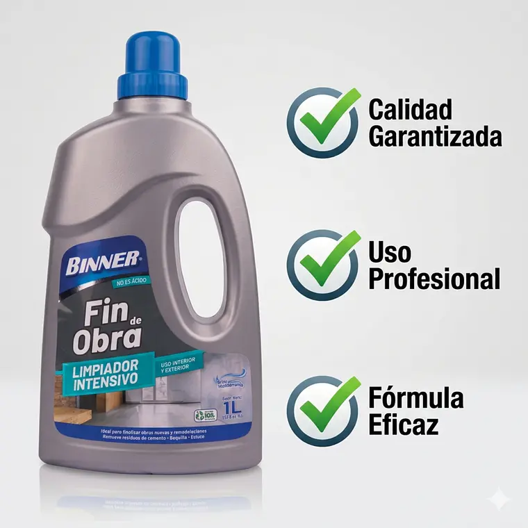 Limpiador Removedor Fin De Obras Binner 1l 6