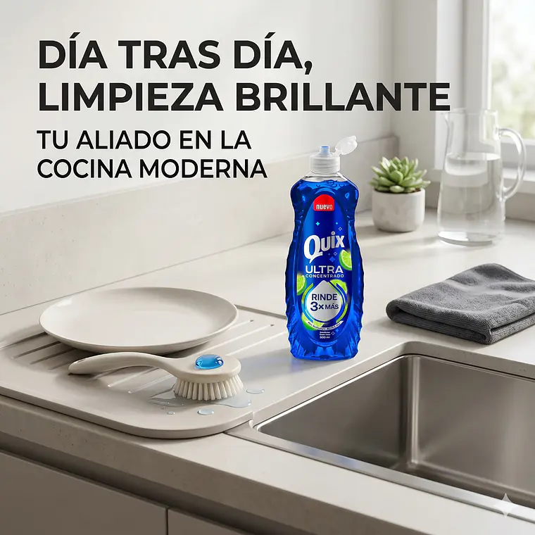 Lavalozas Quix Ultra Concentrado 500 ml Alto Poder Desengrasante 7