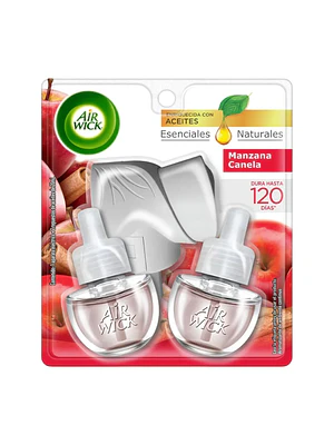 Kit Difusor Air Wick Manzana Canela con 2 Recargas 21ml