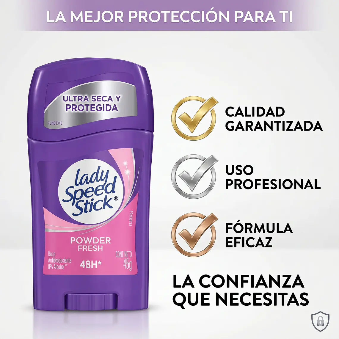 Desodorante Antitranspirante Lady Speed Stick 45g 5