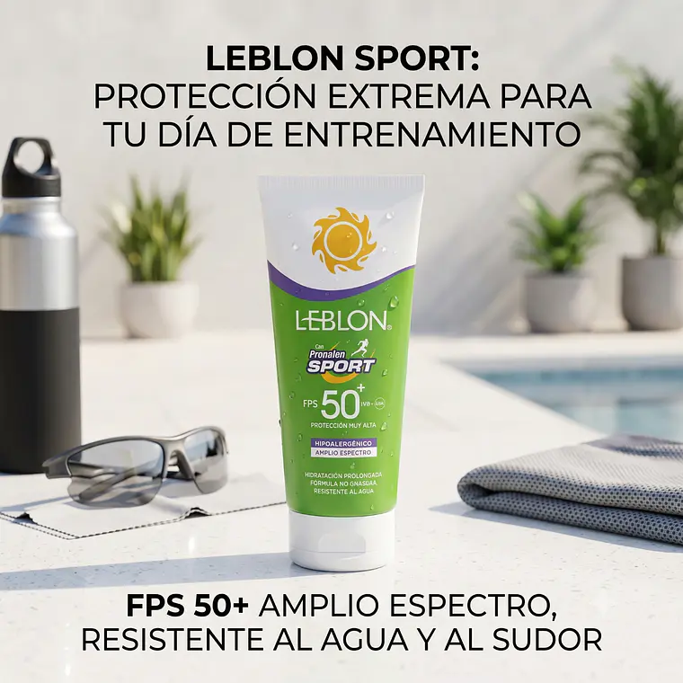 Protector Solar Sport FPS50 Amplio Espectro Leblon 190g 6