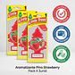 Aromatizante Pino Strawberry Little Trees Pack X 3unid - Miniatura 6