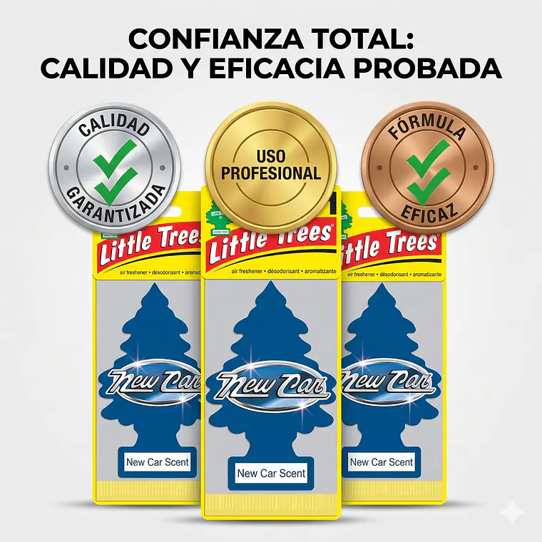 Aromatizante Pino Auto Nuevo Little Trees Pack X 3unid 6