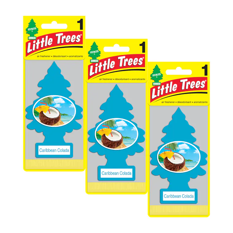 Aromatizante Pino Caribbean Colada Little Trees Pack X 3unid 1