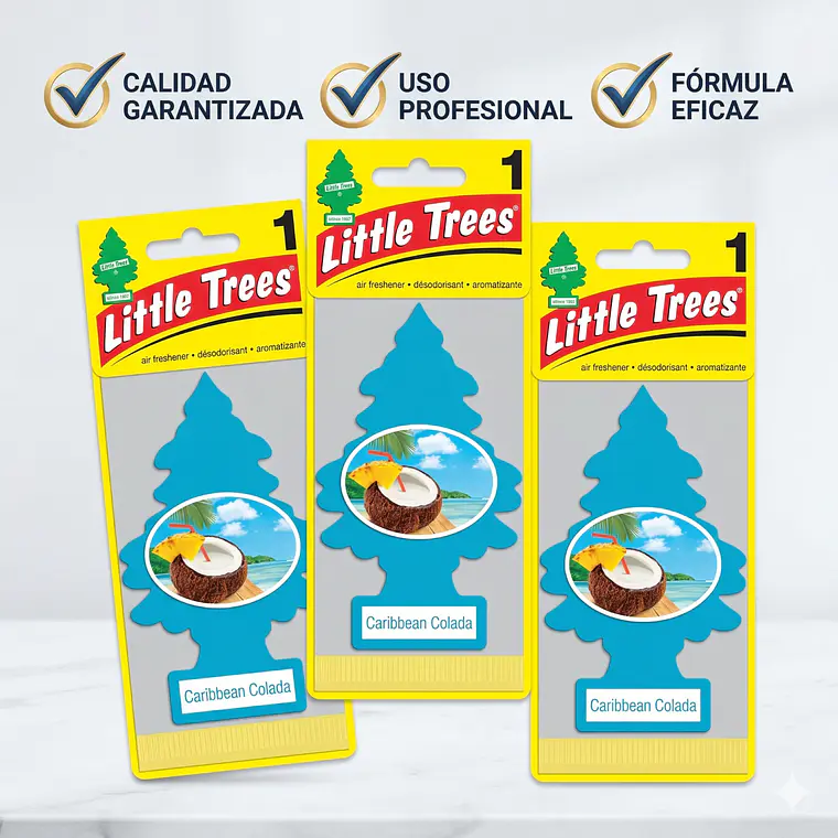Aromatizante Pino Caribbean Colada Little Trees Pack X 3unid 6