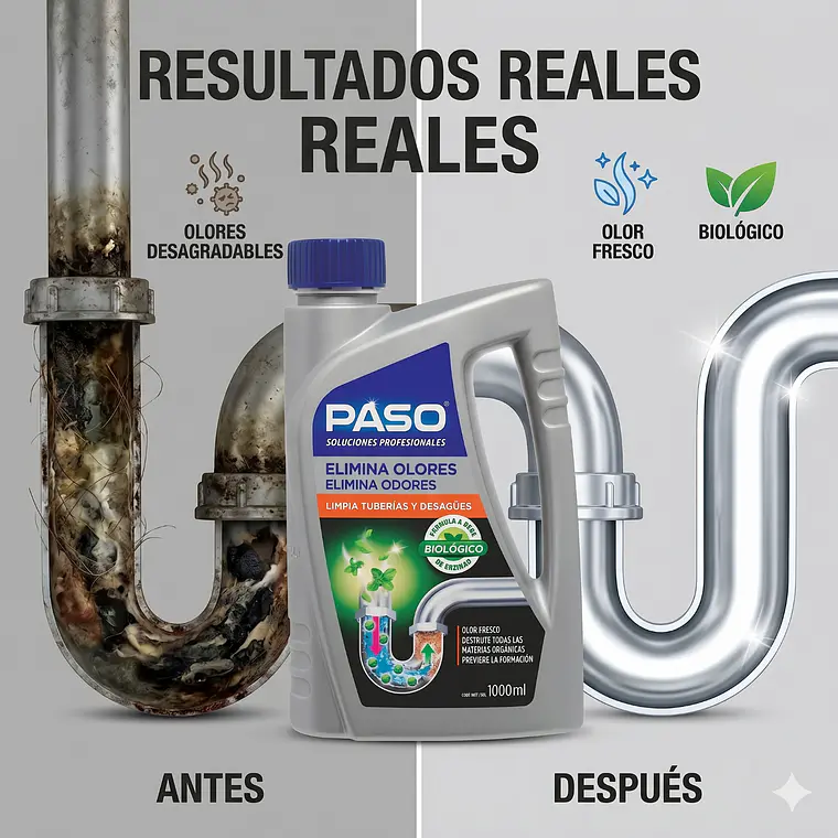 Desatascador Cañerías Elimina Olores Biológico Preventivo 1l 5