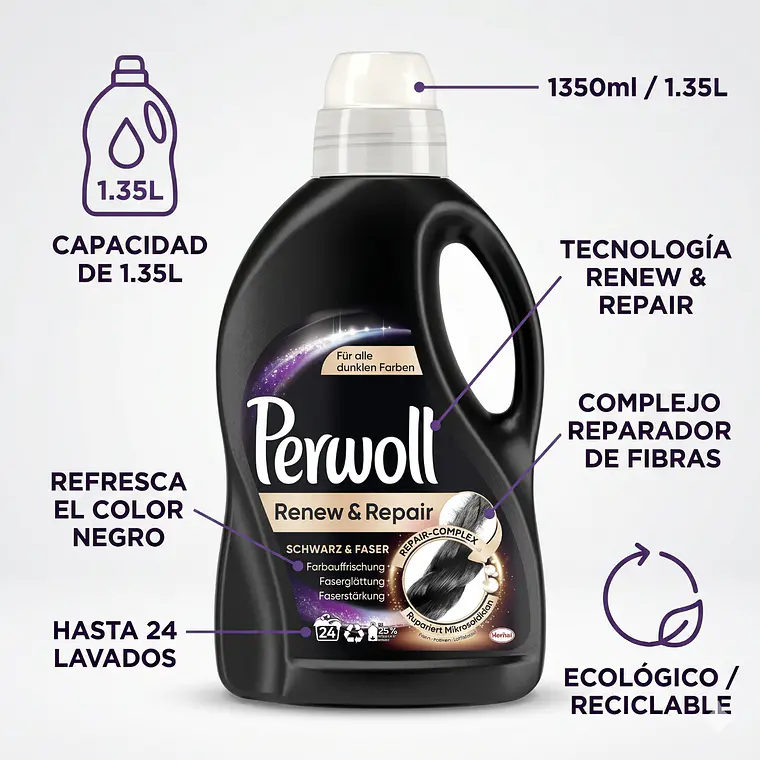 Detergente Ropa Negra 1.35L Perwoll 4