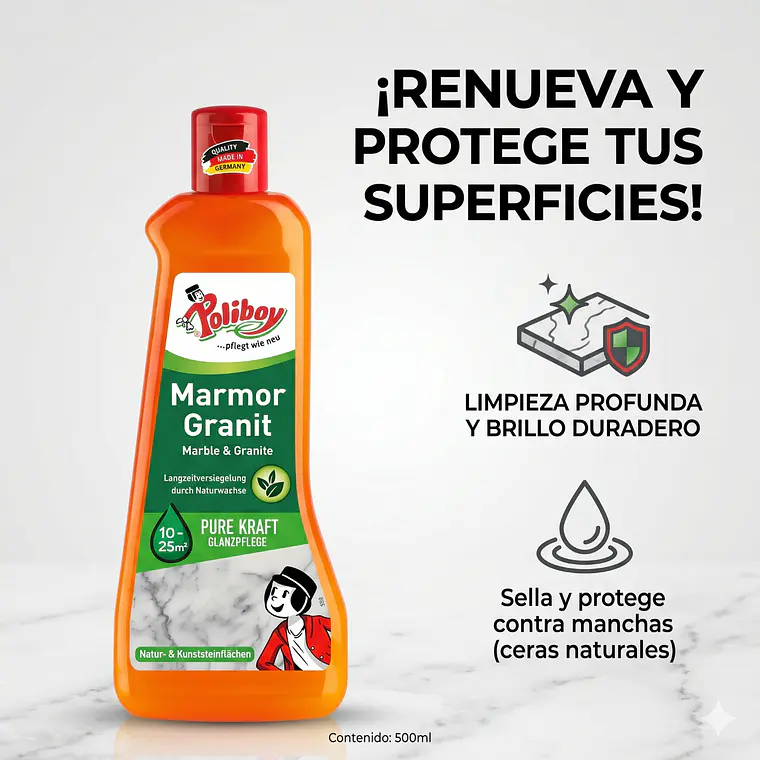 Limpiador De Marmol Y Granito Poliboy 500ml 2