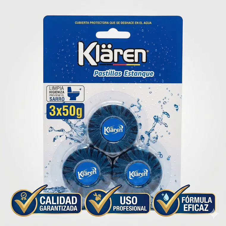 Pastillas Estanque Inodoro Klaren 3x50g 6