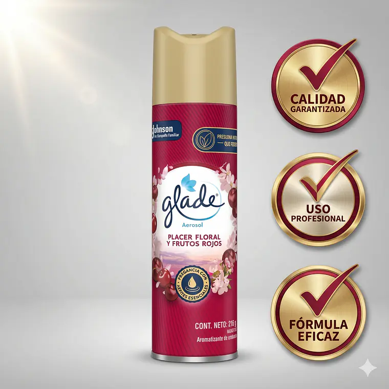 Glade Ambientador Placer Floral Frutos Rojos 255ml 5