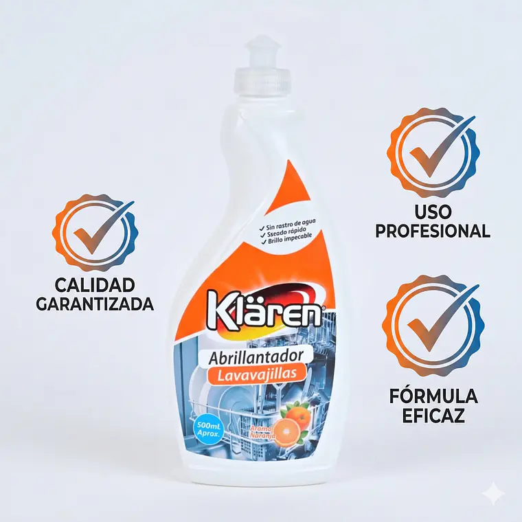 Abrillantador Lavavajillas Klaren 500ml Naranja 5