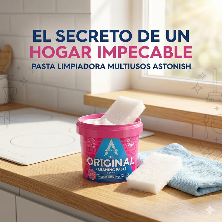 Pasta Limpiadora Astonish Original 500g Multiuso 8