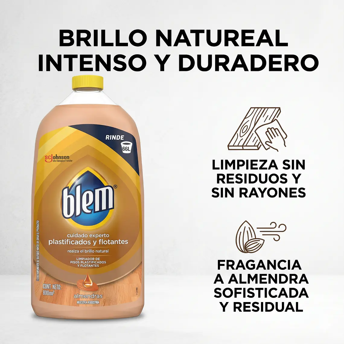 Limpiador Piso Laminado Flotante Blem 800 ml 2