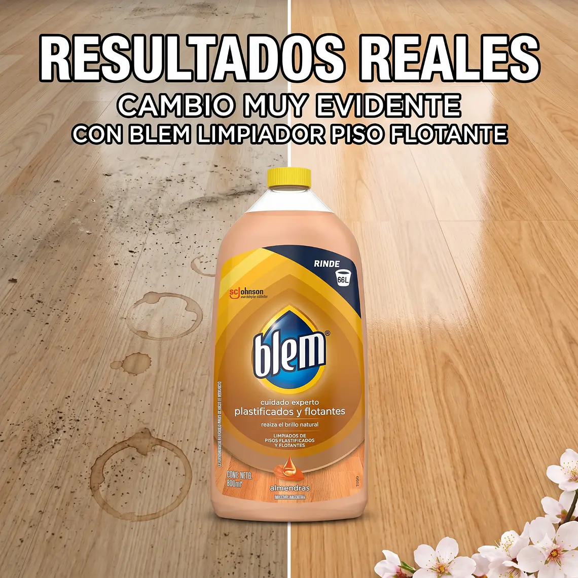 Limpiador Piso Laminado Flotante Blem 800 ml 3