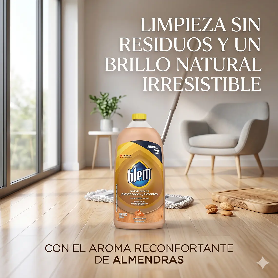 Limpiador Piso Laminado Flotante Blem 800 ml 7