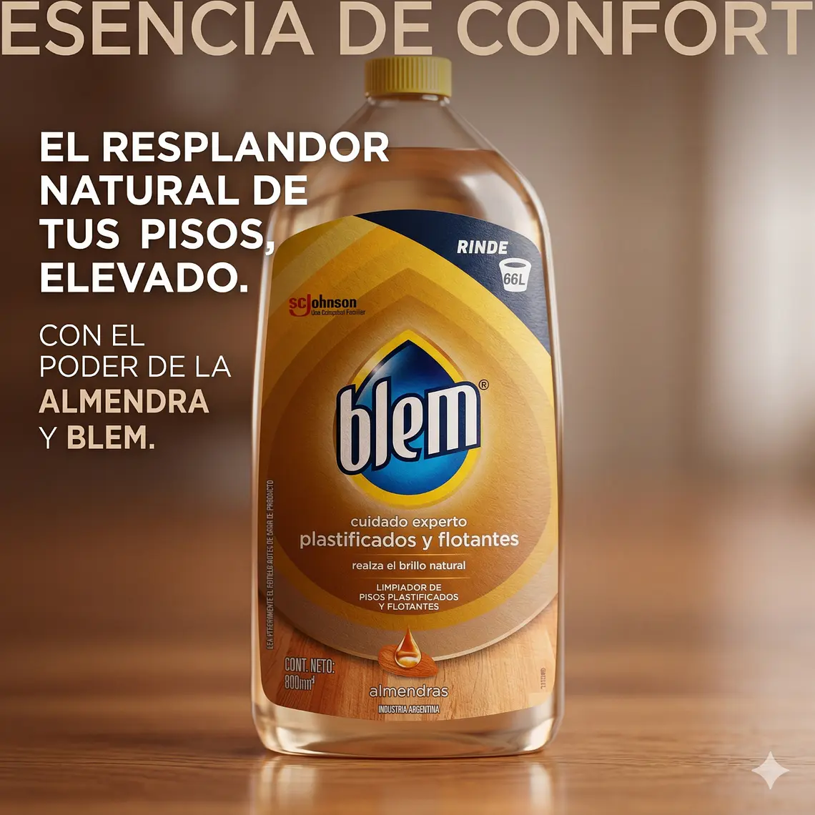 Limpiador Piso Laminado Flotante Blem 800 ml 8