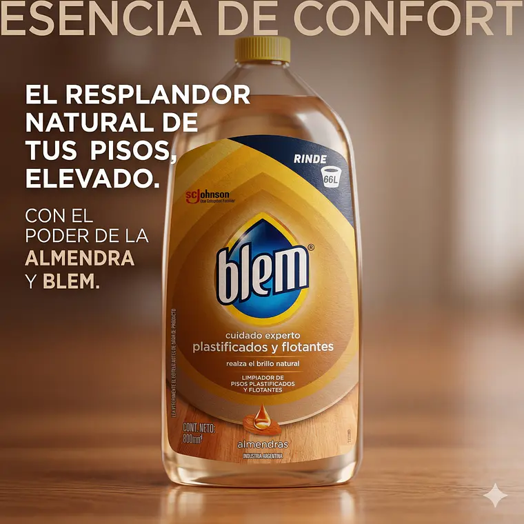 Limpiador Piso Laminado Flotante Blem 800 ml 8