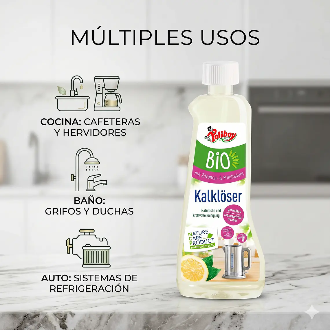 Descalcificador Cafeteras Y Hervidores 500ml Poliboy 3