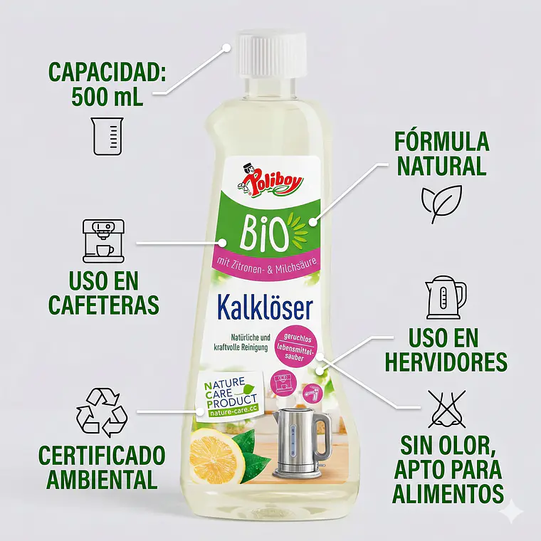 Descalcificador Cafeteras Y Hervidores 500ml Poliboy 4