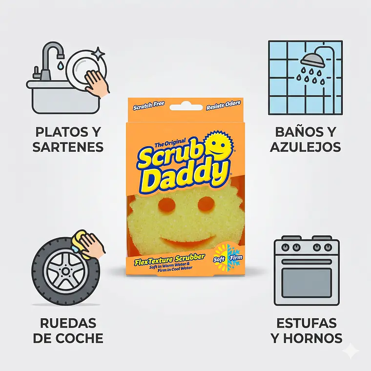 Esponja de Limpieza Scrub Daddy 1 Unidad 3