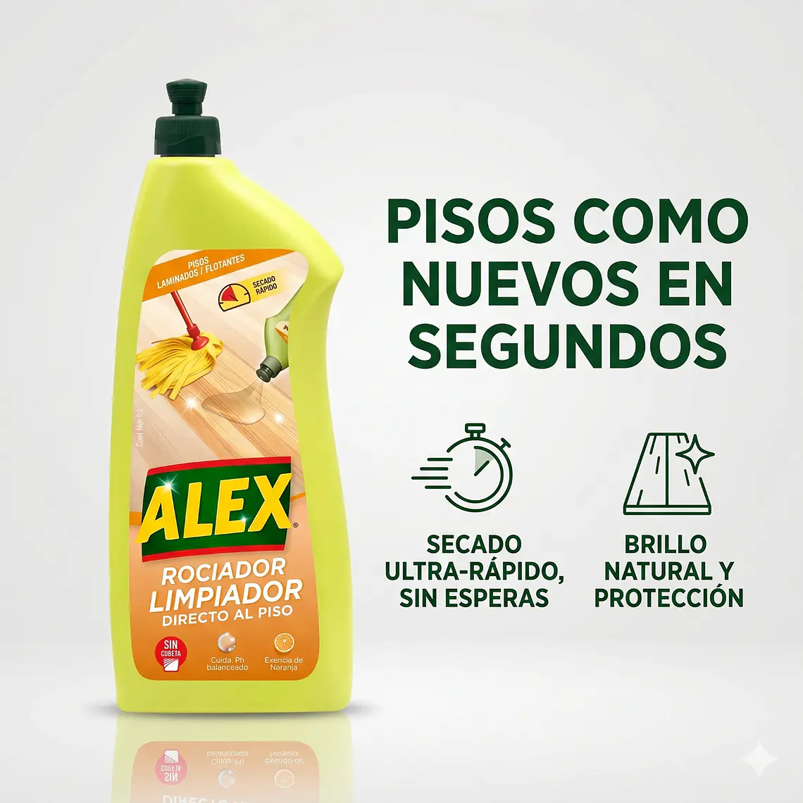 Limpiador Pisos De Flotantes Y Laminados Directo Al Piso 1l 2