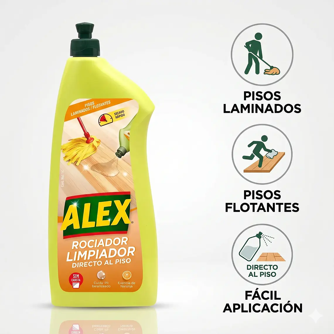 Limpiador Pisos De Flotantes Y Laminados Directo Al Piso 1l 3