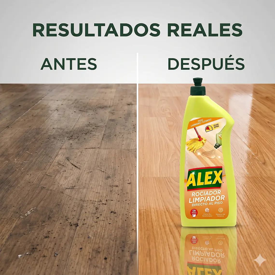 Limpiador Pisos De Flotantes Y Laminados Directo Al Piso 1l 5