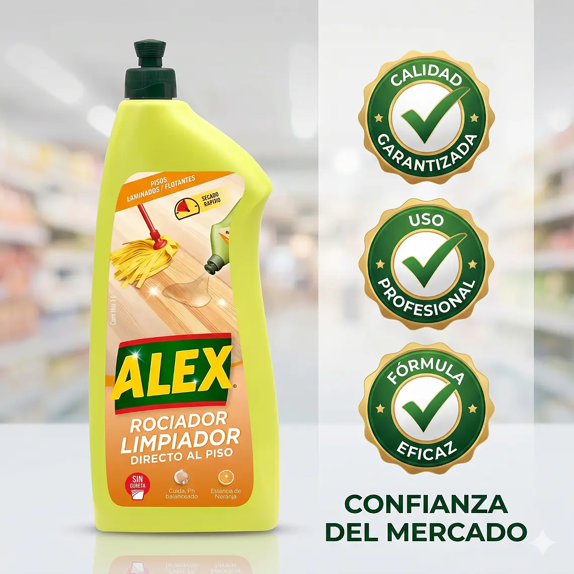 Limpiador Pisos De Flotantes Y Laminados Directo Al Piso 1l 6