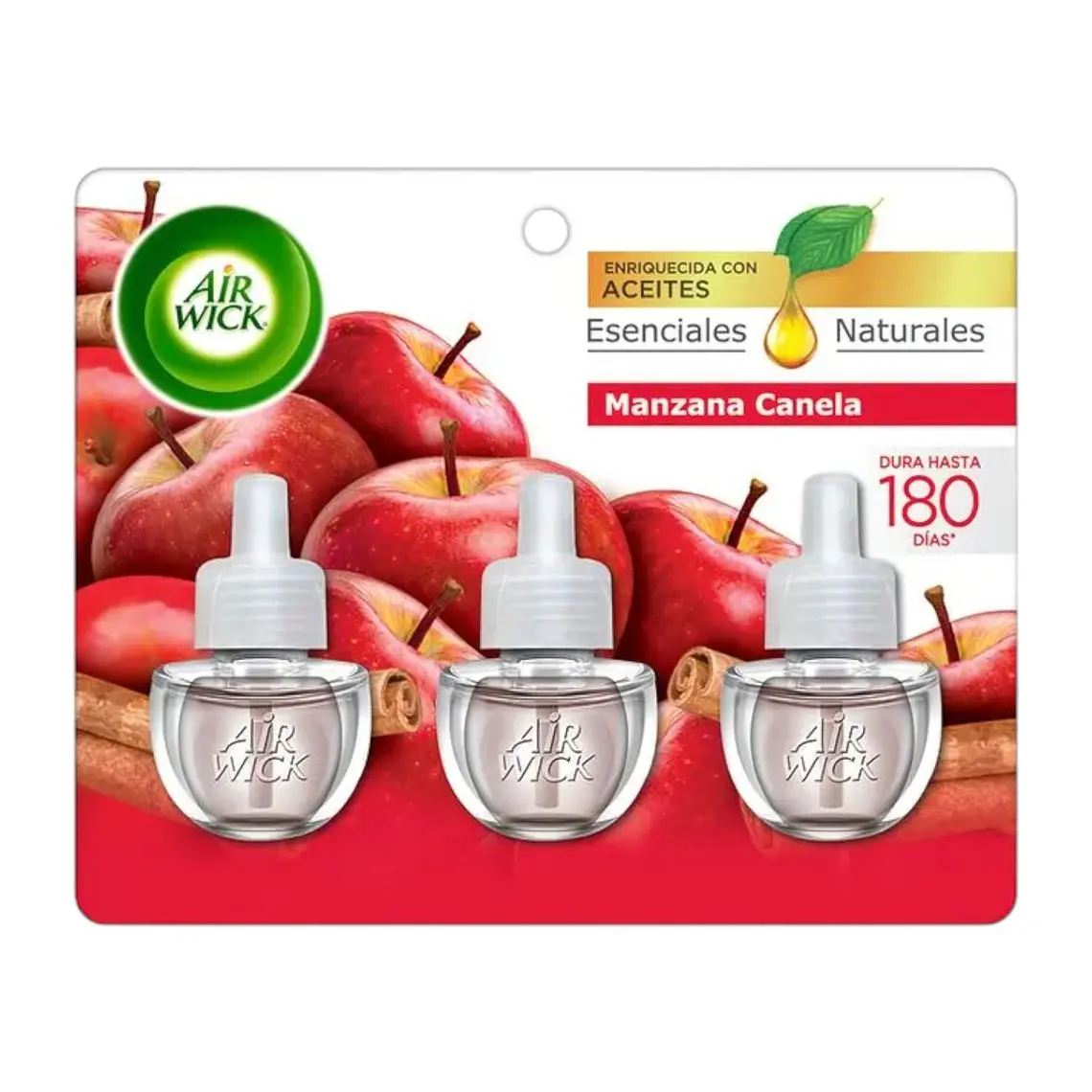 Recarga Air Wick Eléctrico Manzana Canela 3 Unid 1