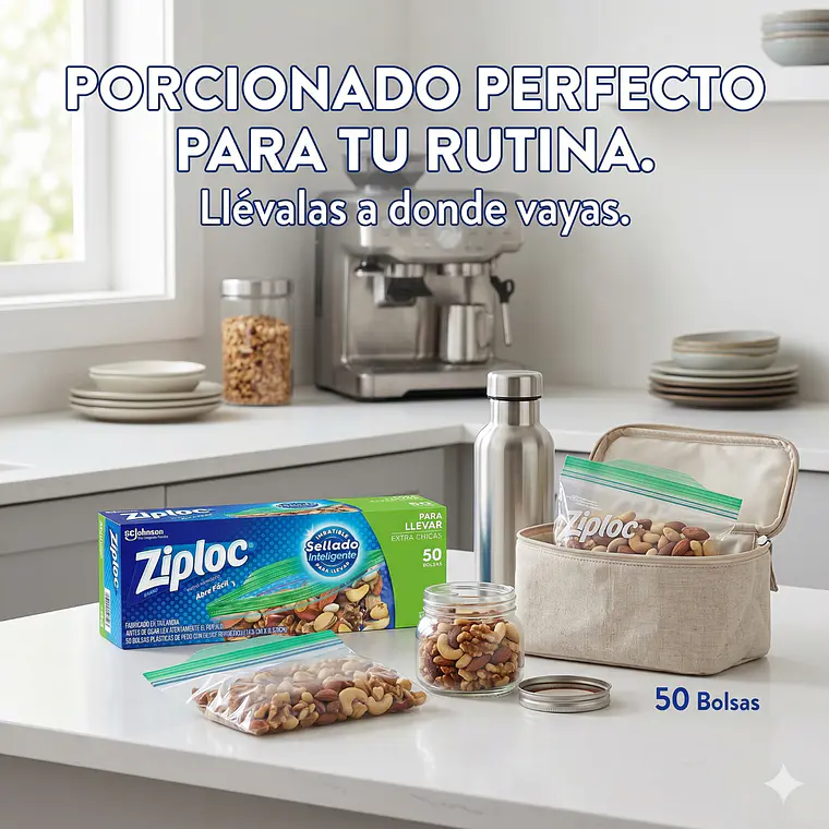 Bolsas Multiuso Para Llevar Ziploc Extra Chicas 50unid 5