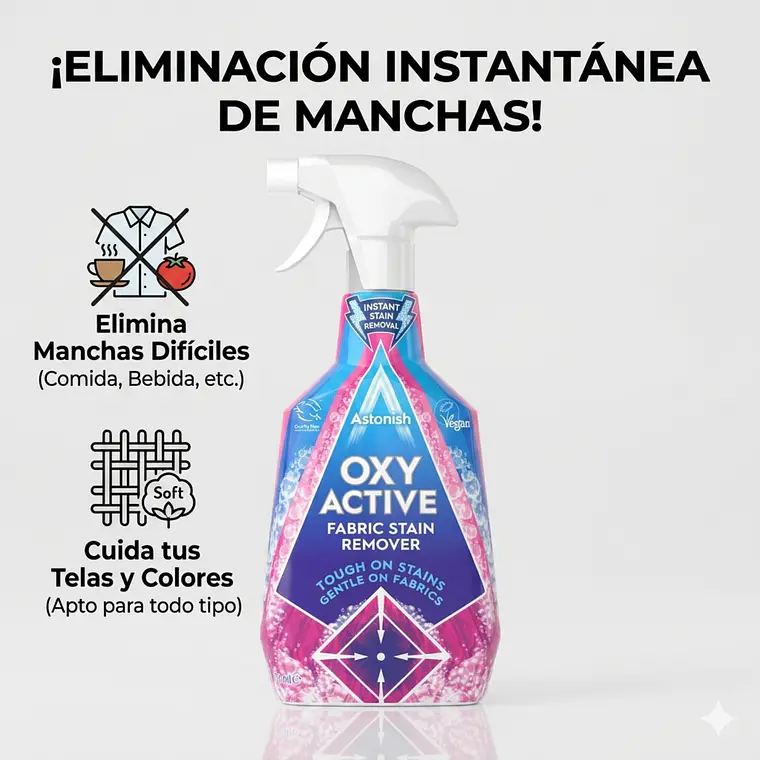 Quitamanchas Ropa Astonish Oxy Active 750ml 2