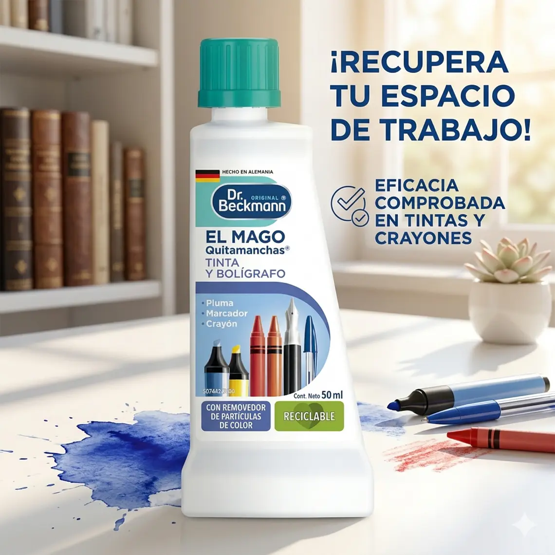 Quitamanchas Tinta y Bolígrafo Dr. Beckmann 50ml 7