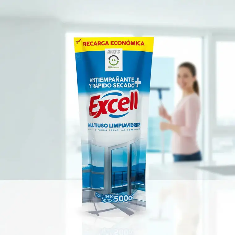 Limpia Vidrios Multiuso Excell 500ml 3