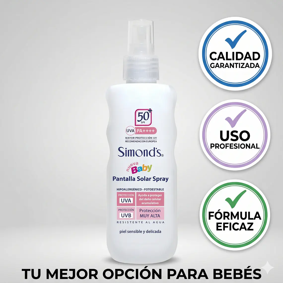 Bloqueador Protector Solar F50 Simonds Baby Spray 190ml 5