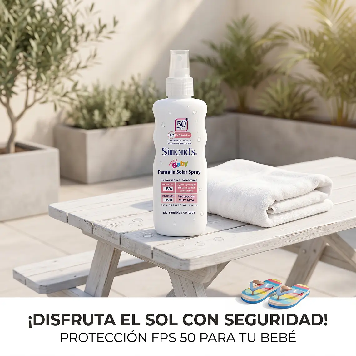 Bloqueador Protector Solar F50 Simonds Baby Spray 190ml 6