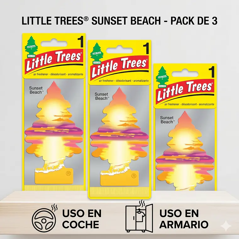 Aromatizante Pino Sunset Beach Little Trees x3 3
