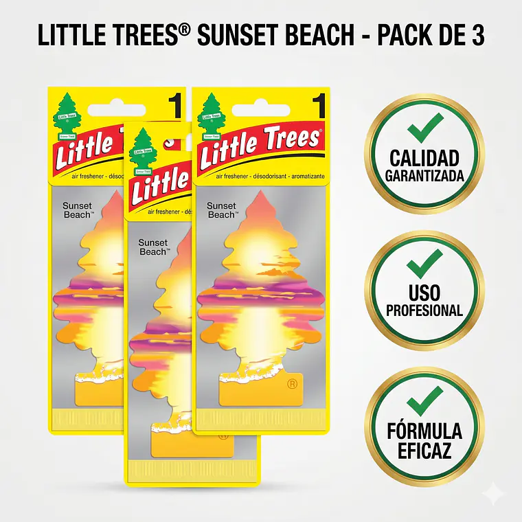 Aromatizante Pino Sunset Beach Little Trees x3 5