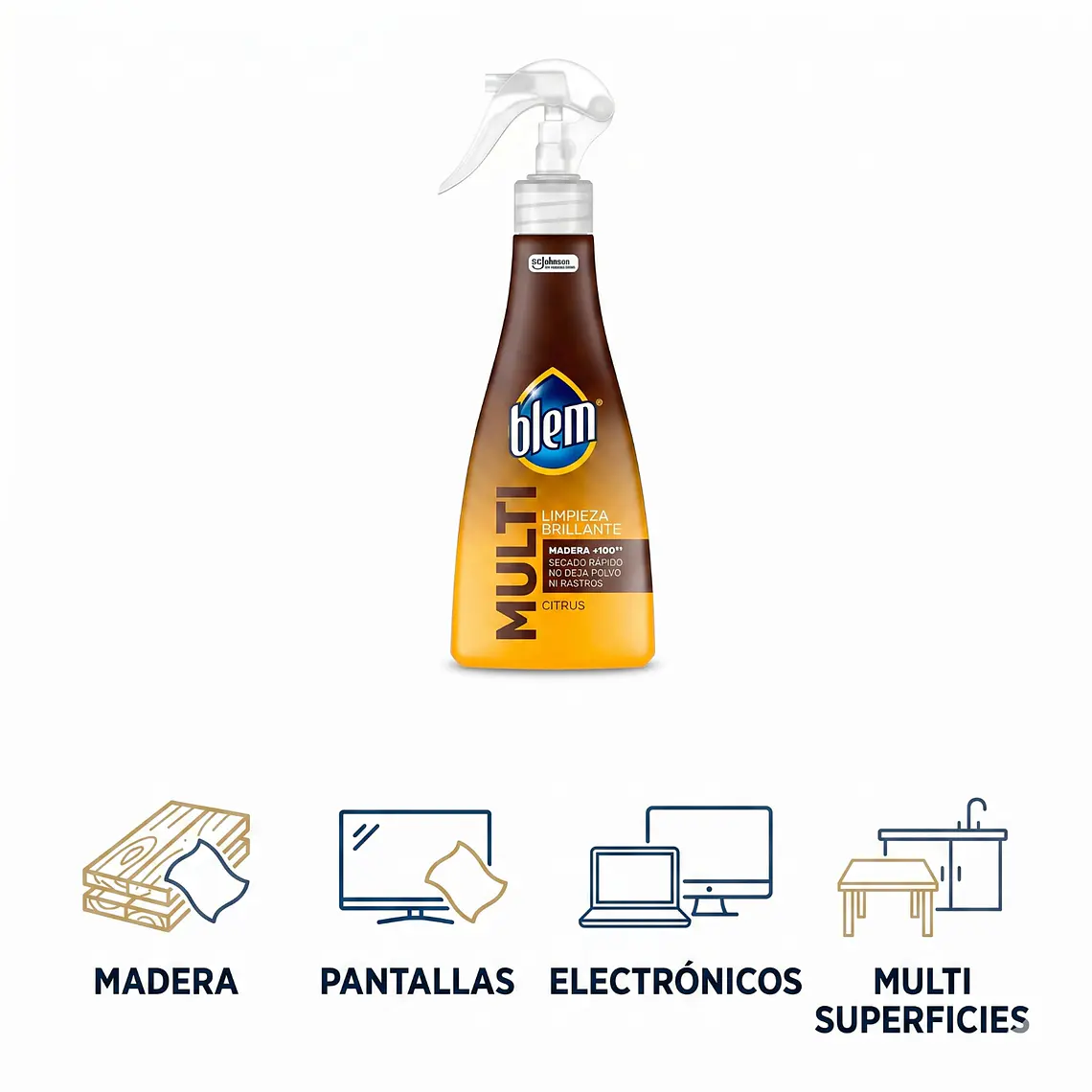 Limpiador Multisuperficies y Electrónicos Blem Gatillo 400ml 4