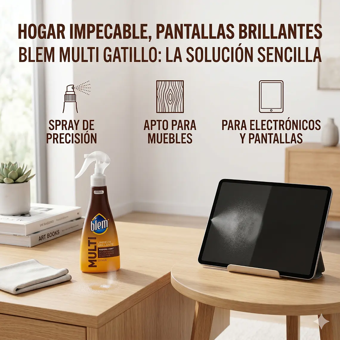 Limpiador Multisuperficies y Electrónicos Blem Gatillo 400ml 5