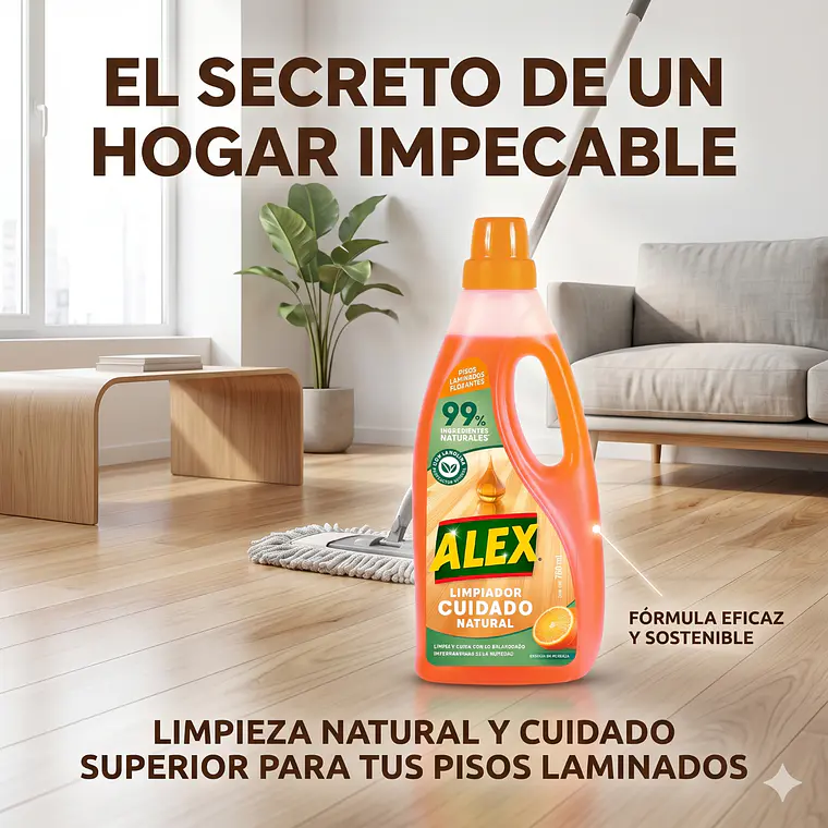 Limpiador Natural Alex Pisos Flotantes 750 ml 7