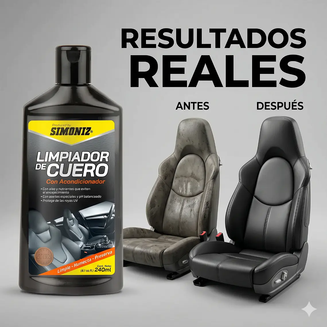 Limpiador de Cuero para Tapicería Simoniz 240 ml 5