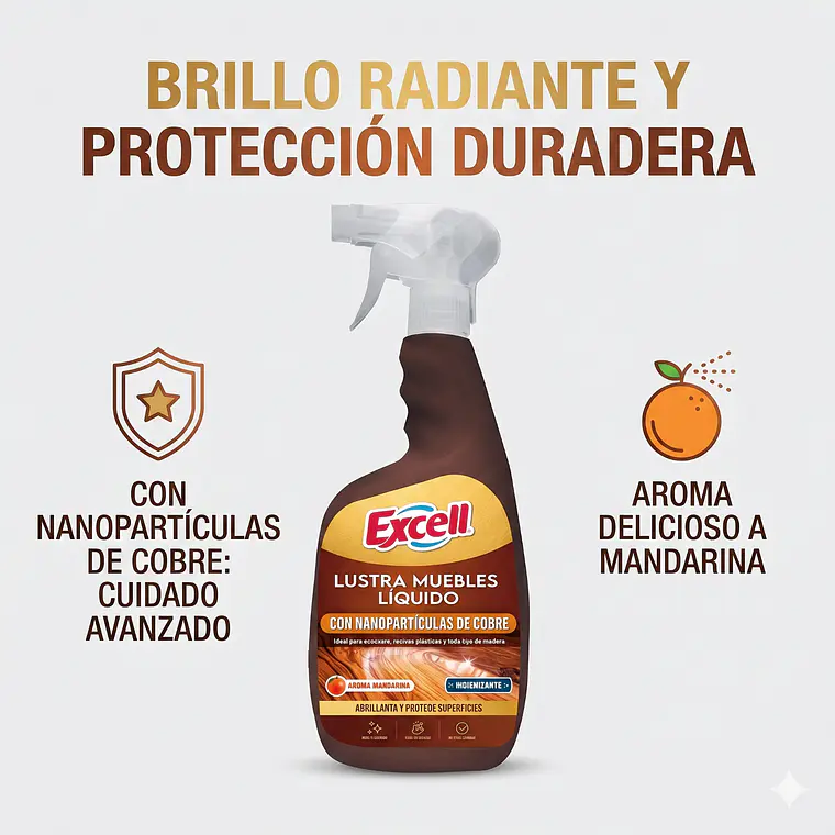 Excell Lustramuebles Gatillo Mandarina 500 cc 2