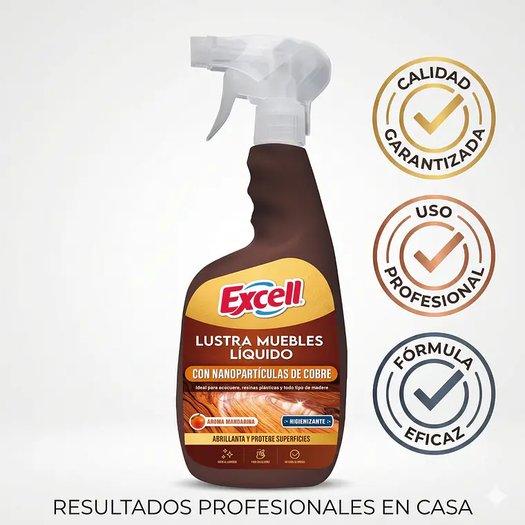 Excell Lustramuebles Gatillo Mandarina 500 cc 5