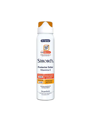 Protector solar air spray Simonds FPS50 75ml