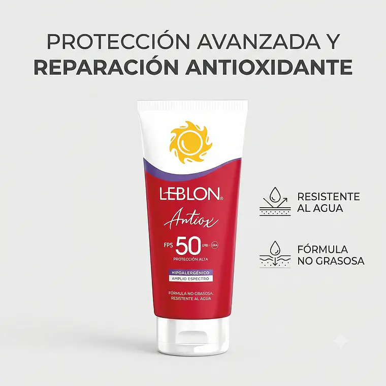 Bloqueador Leblon Antioxidante FPS50 190gr 2