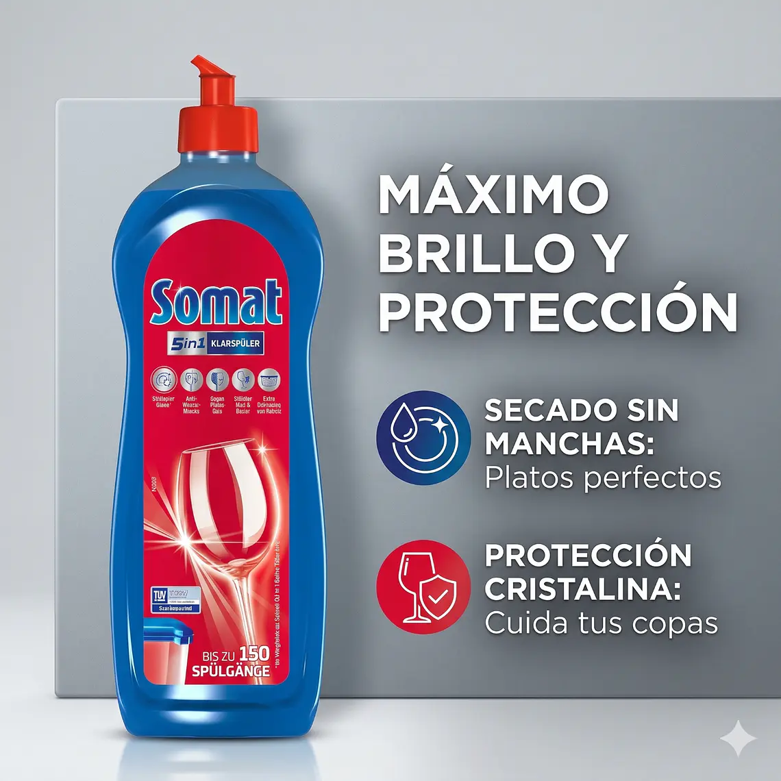 Abrillantador Lavavajillas Somat 750 ml 2