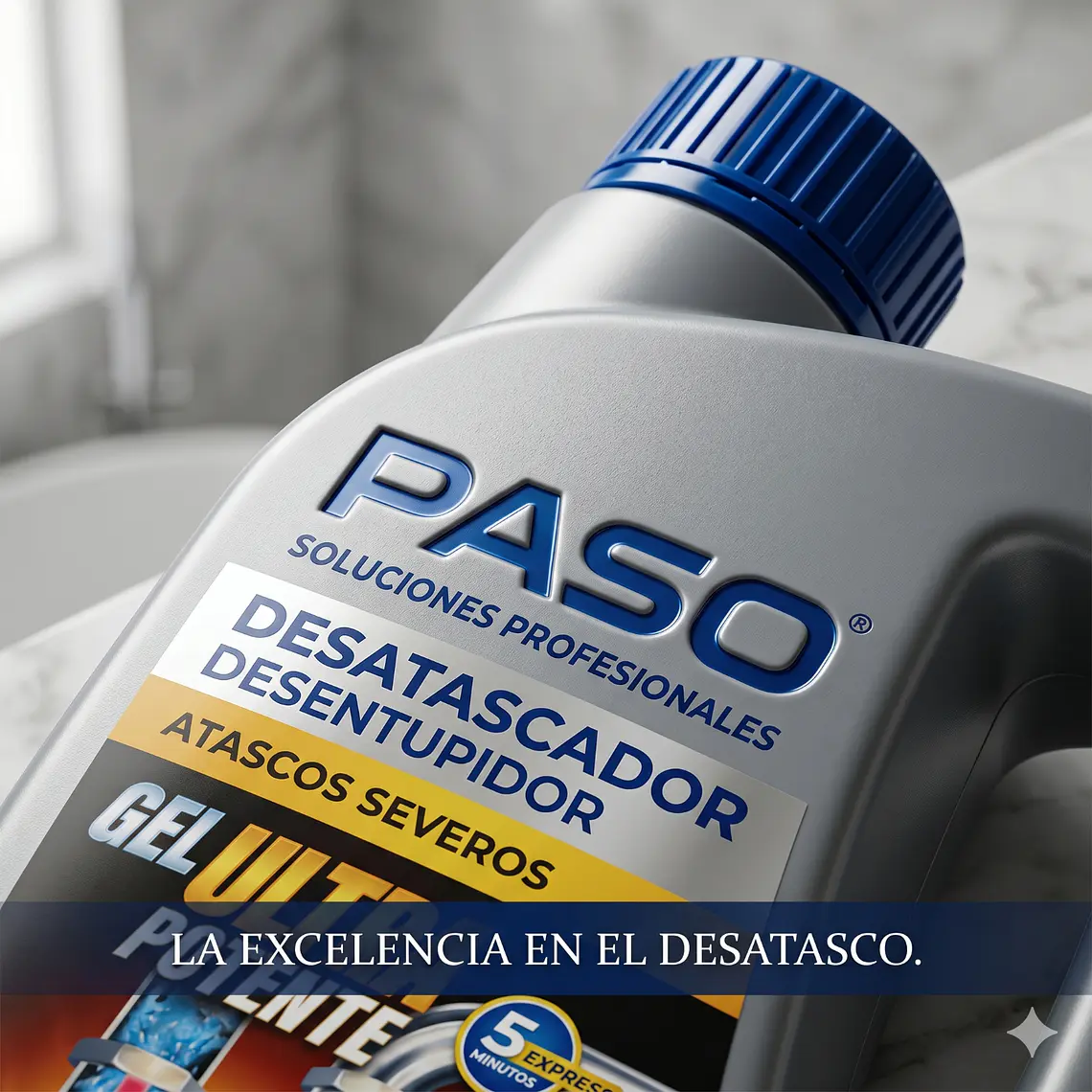 Destapa Desatasca Cañerias Atascos Severos Gel 1l 8