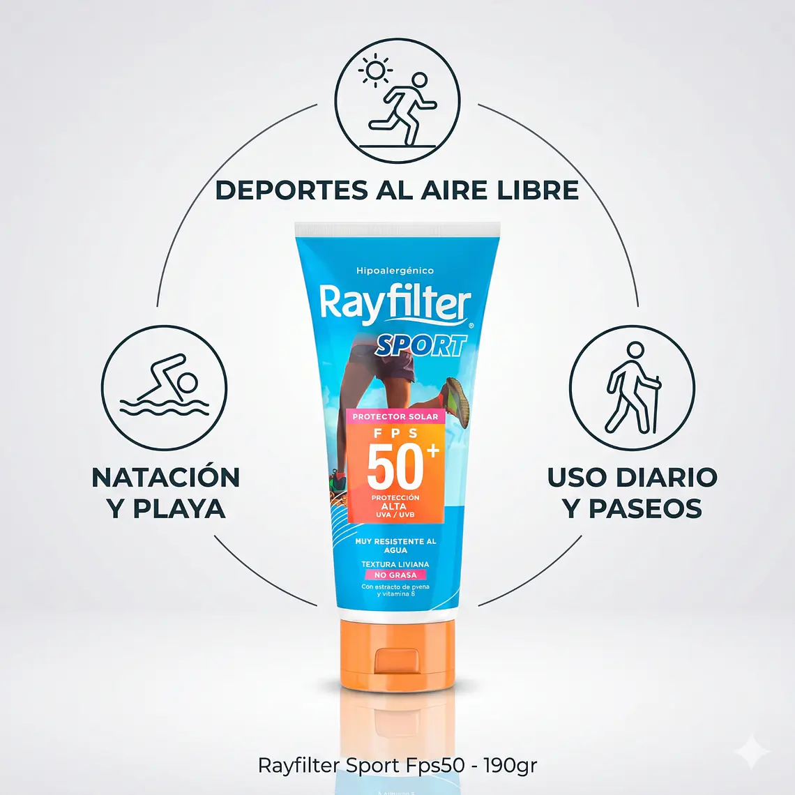 Protector Solar Rayfilter Fps50 Sport 190 Gr 3